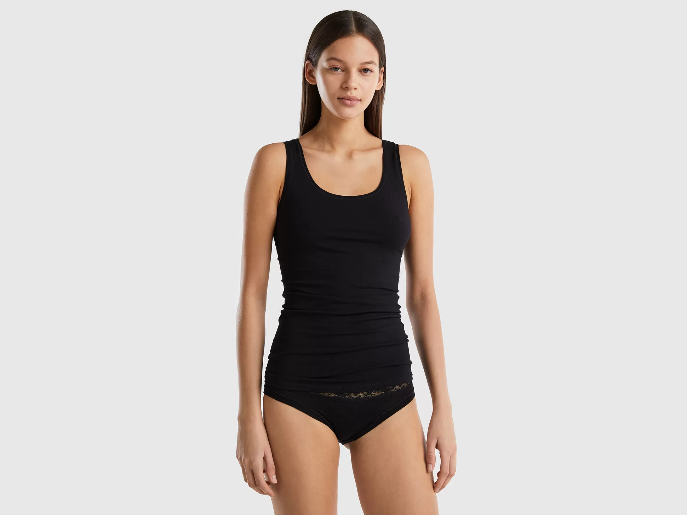 Top Em Algodão Organico Super Stretch^Benetton Sale