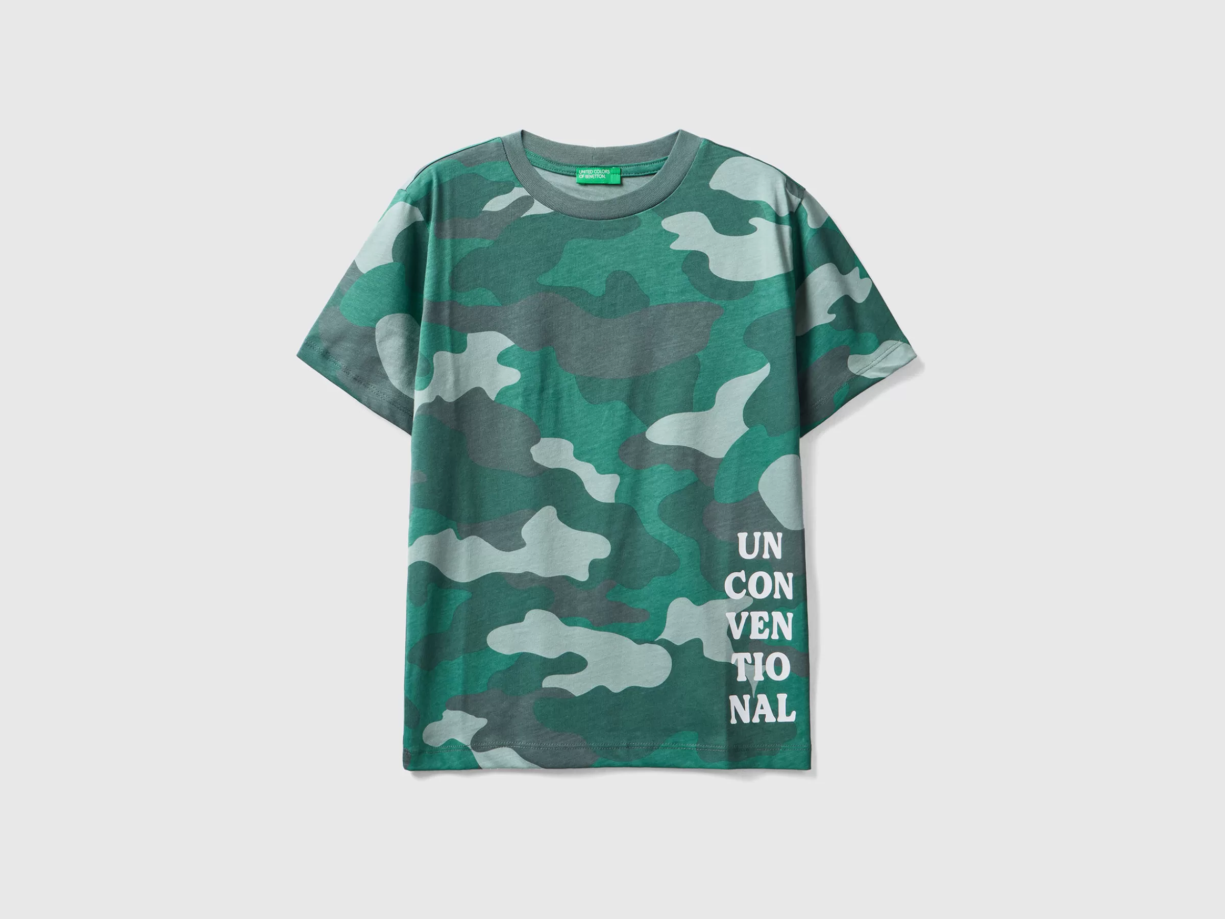 T-Shirt 100% Algodão Com Estampa^Benetton Online