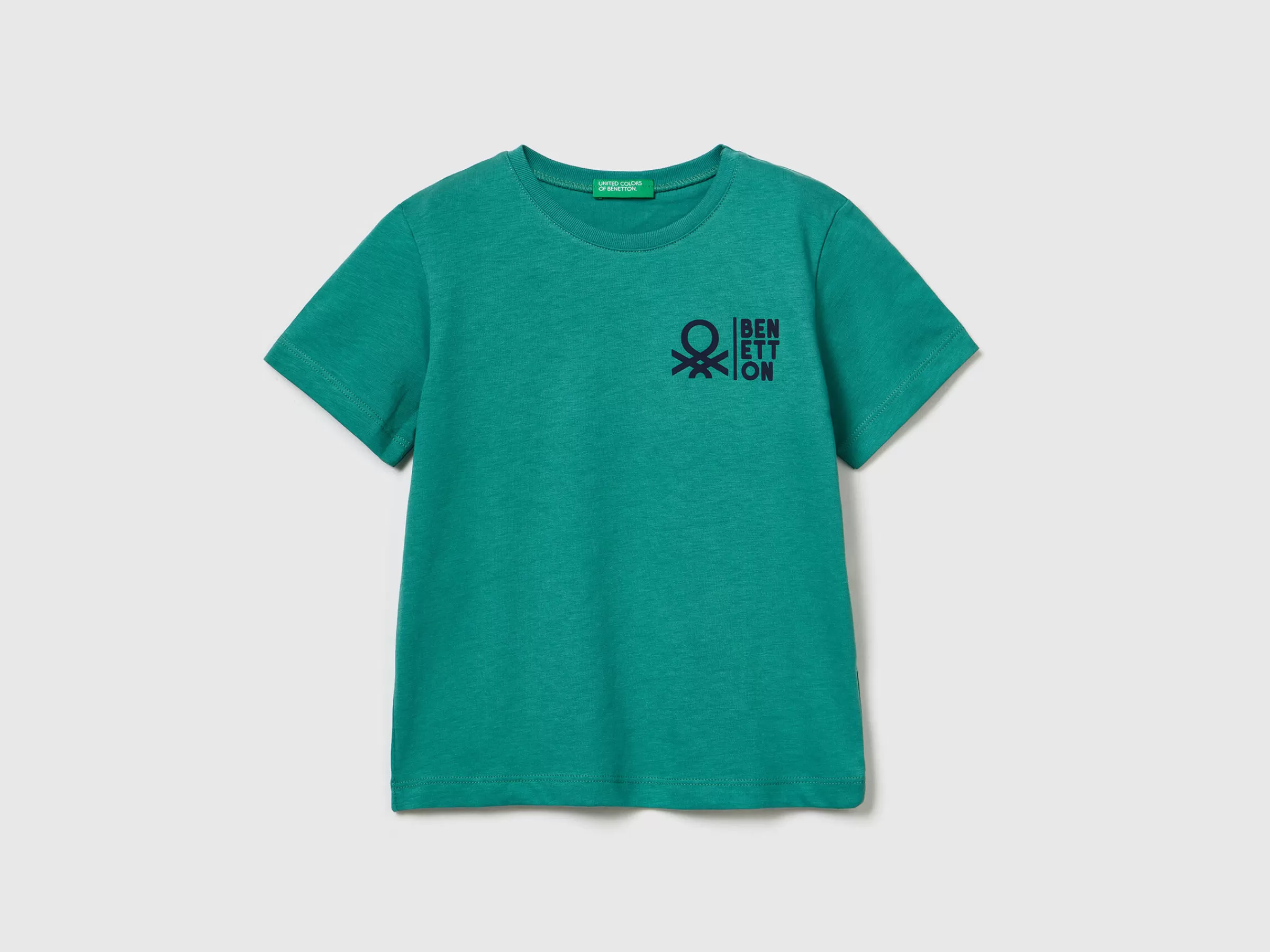 T-Shirt 100% Algodão Com Logotipo^Benetton Online