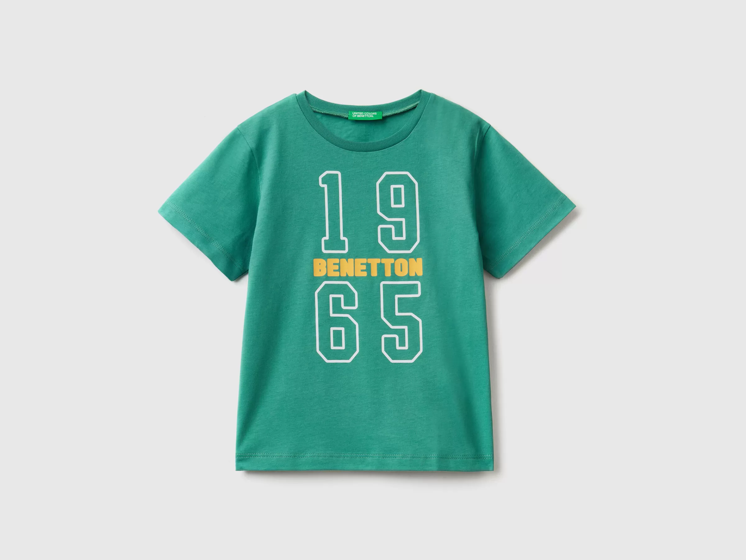 T-Shirt 100% Algodão Organico Com Estampa^Benetton Outlet