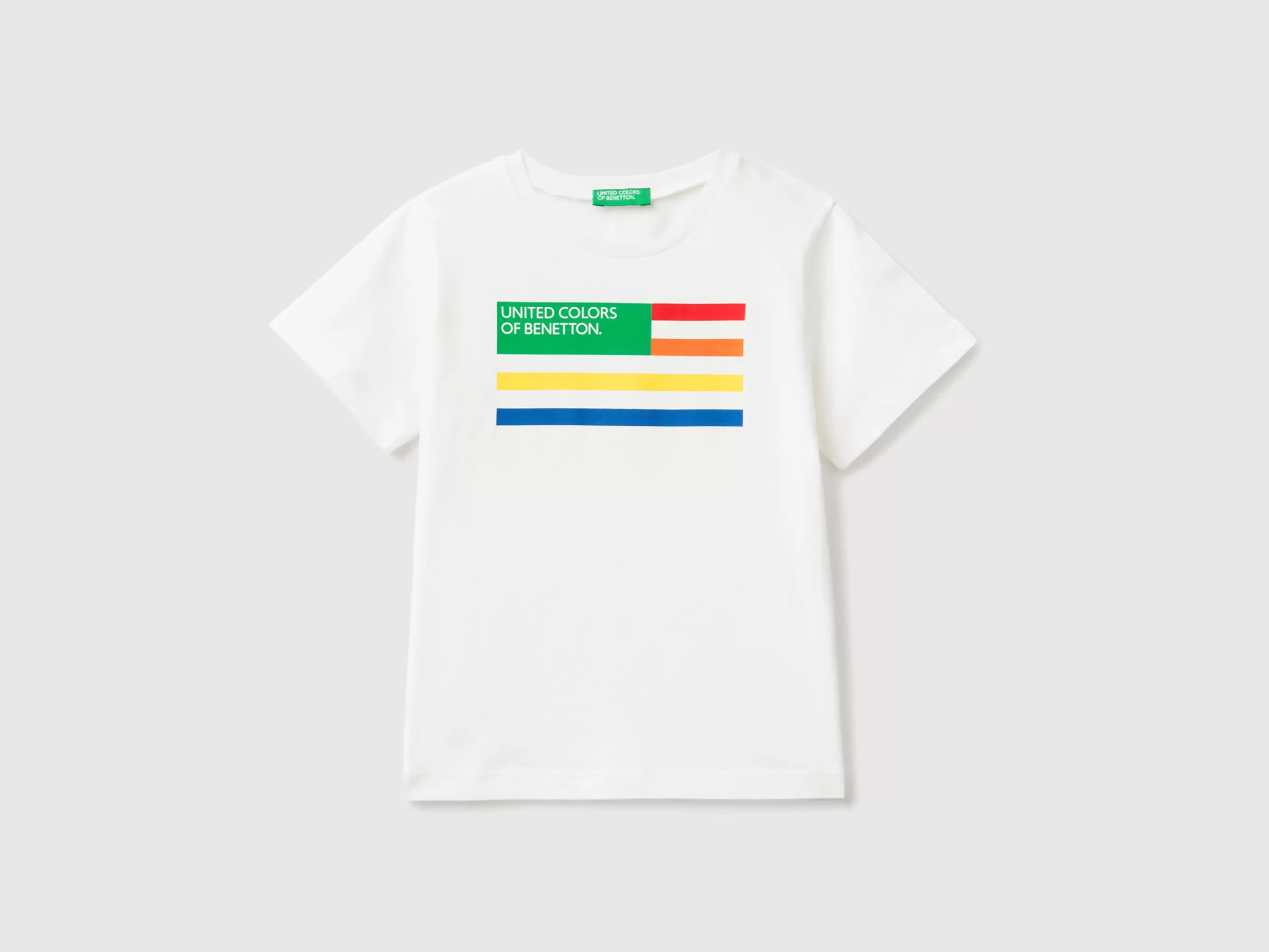 T-Shirt 100% Algodão Organico Com Estampa^Benetton Discount