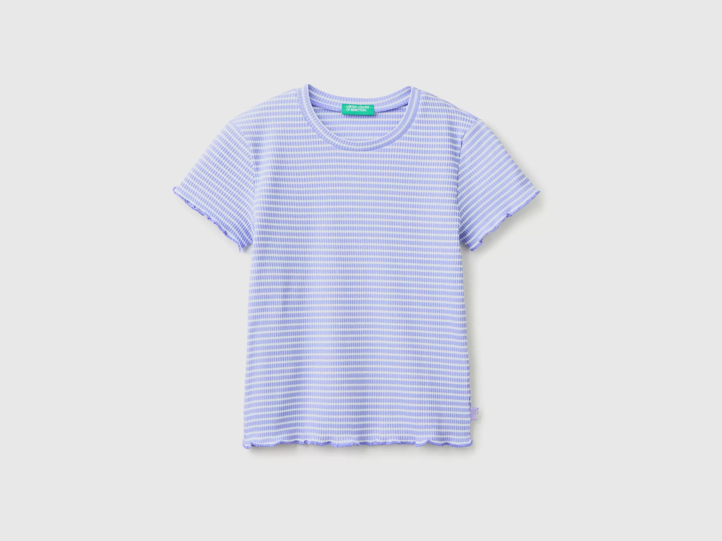 T-Shirt As Riscas Em Algodão Stretch^Benetton Sale