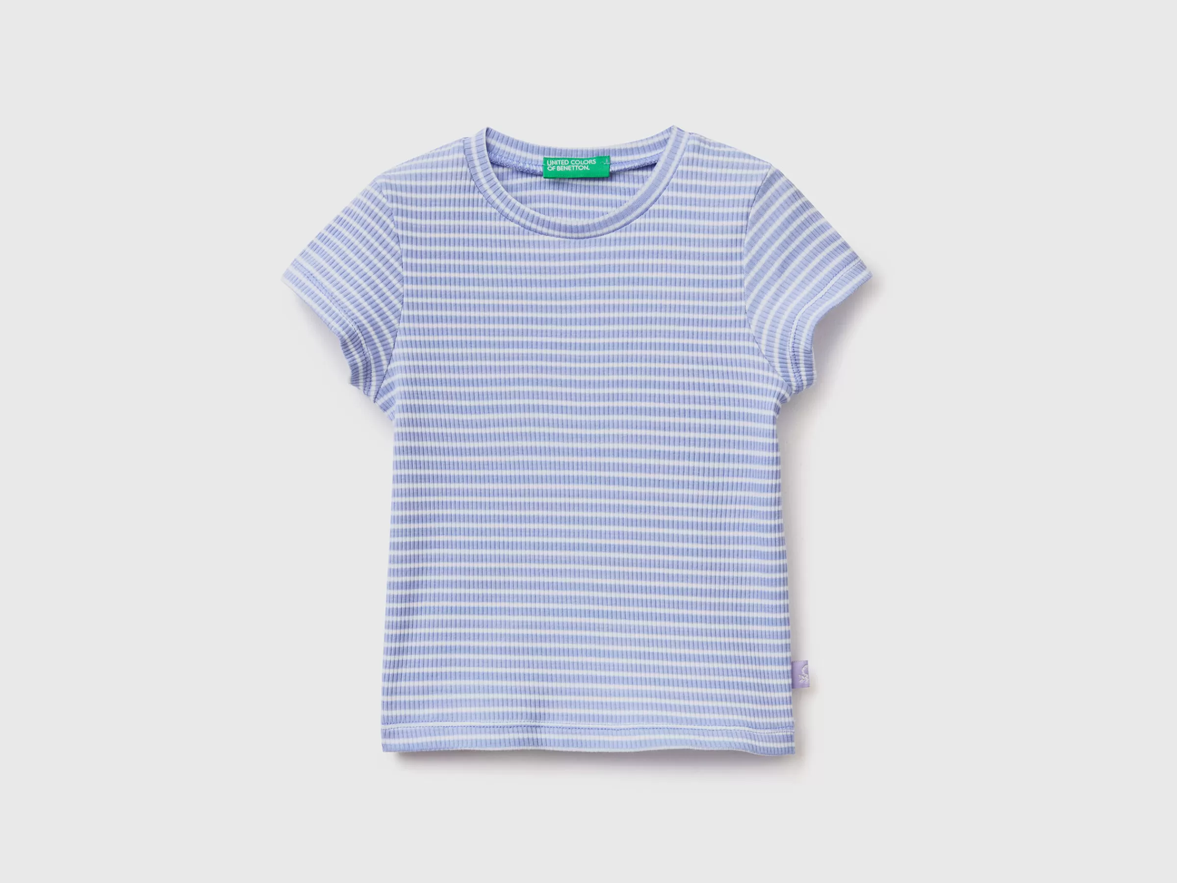 T-Shirt As Riscas Em Algodão Stretch^Benetton Cheap