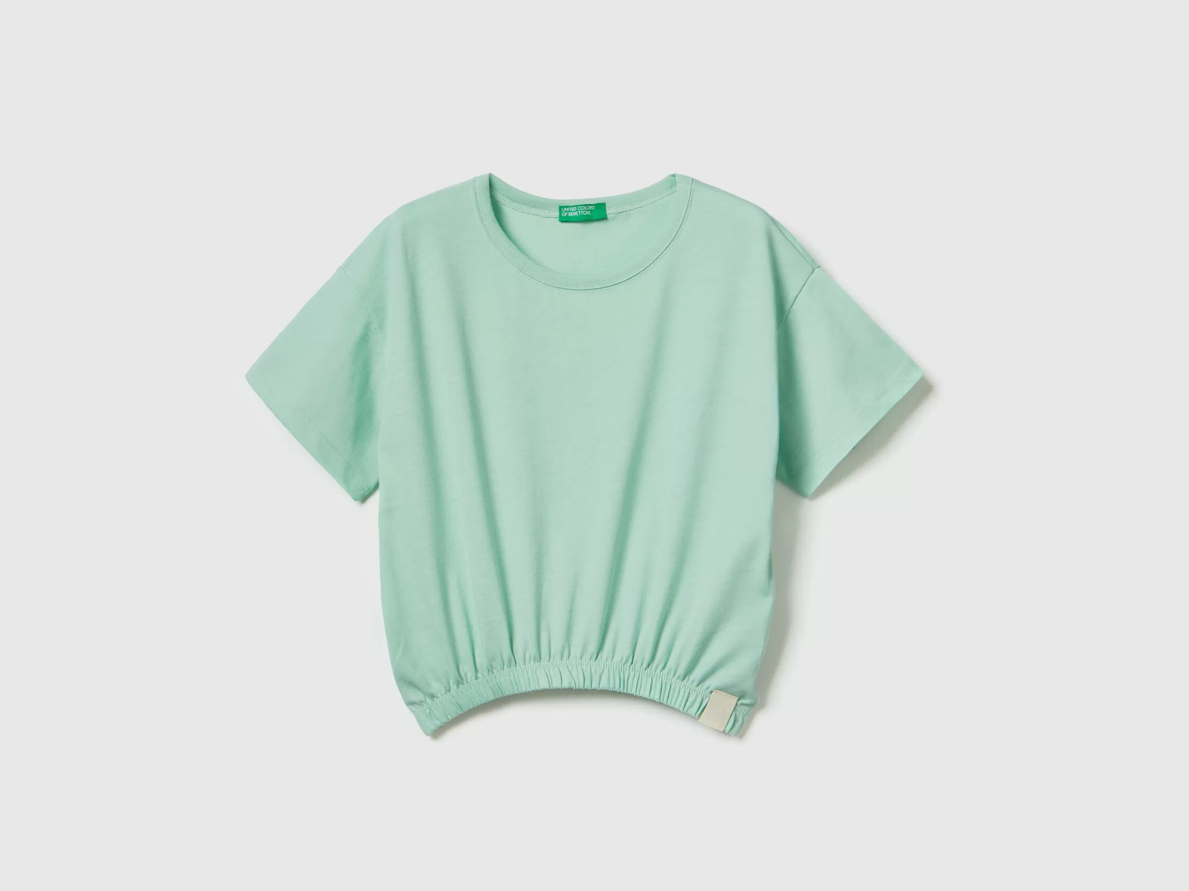 T-Shirt Boxy Fit Em Tecido Reciclado^Benetton Cheap