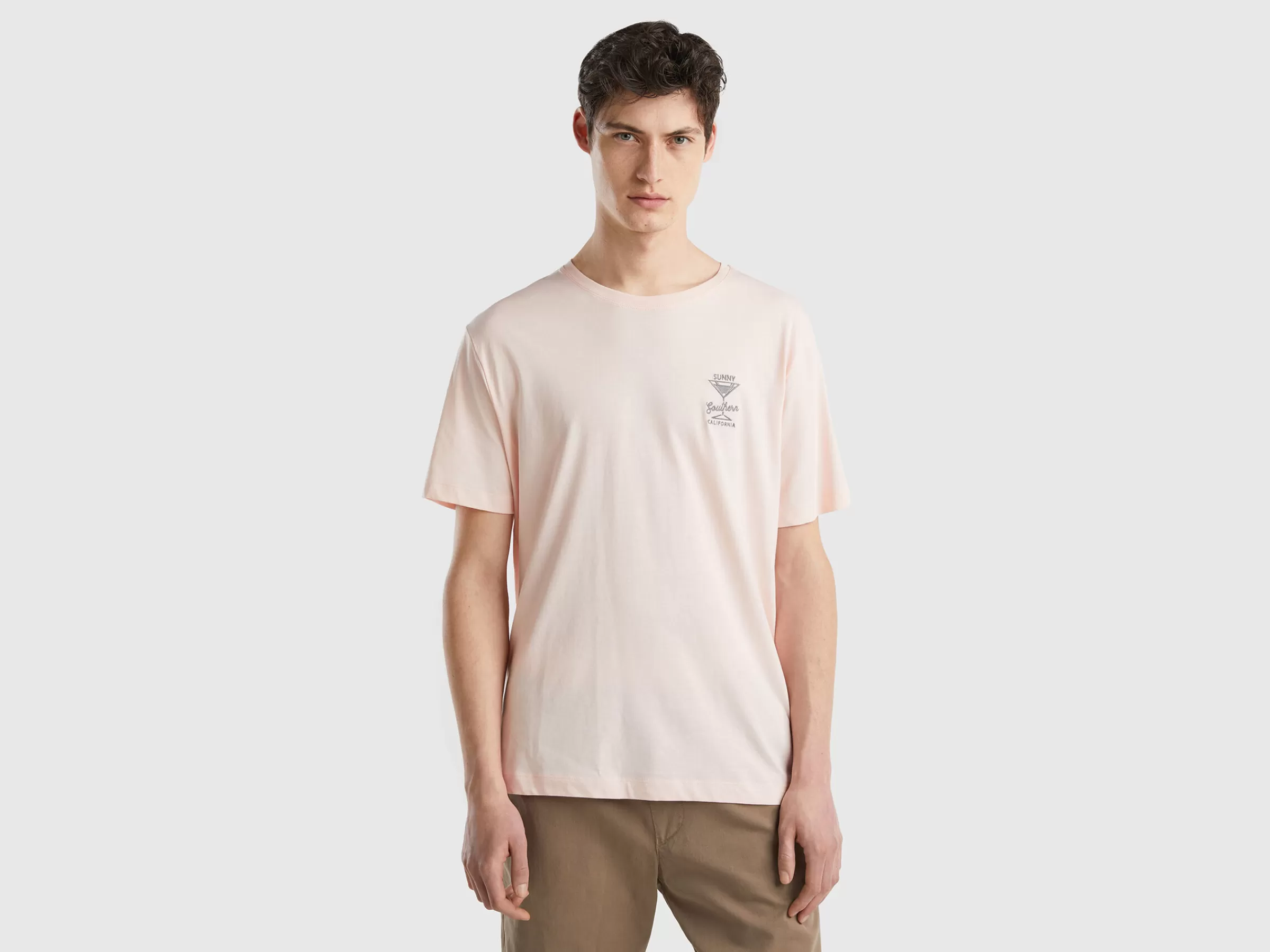 T-Shirt Com Bordado^Benetton Discount