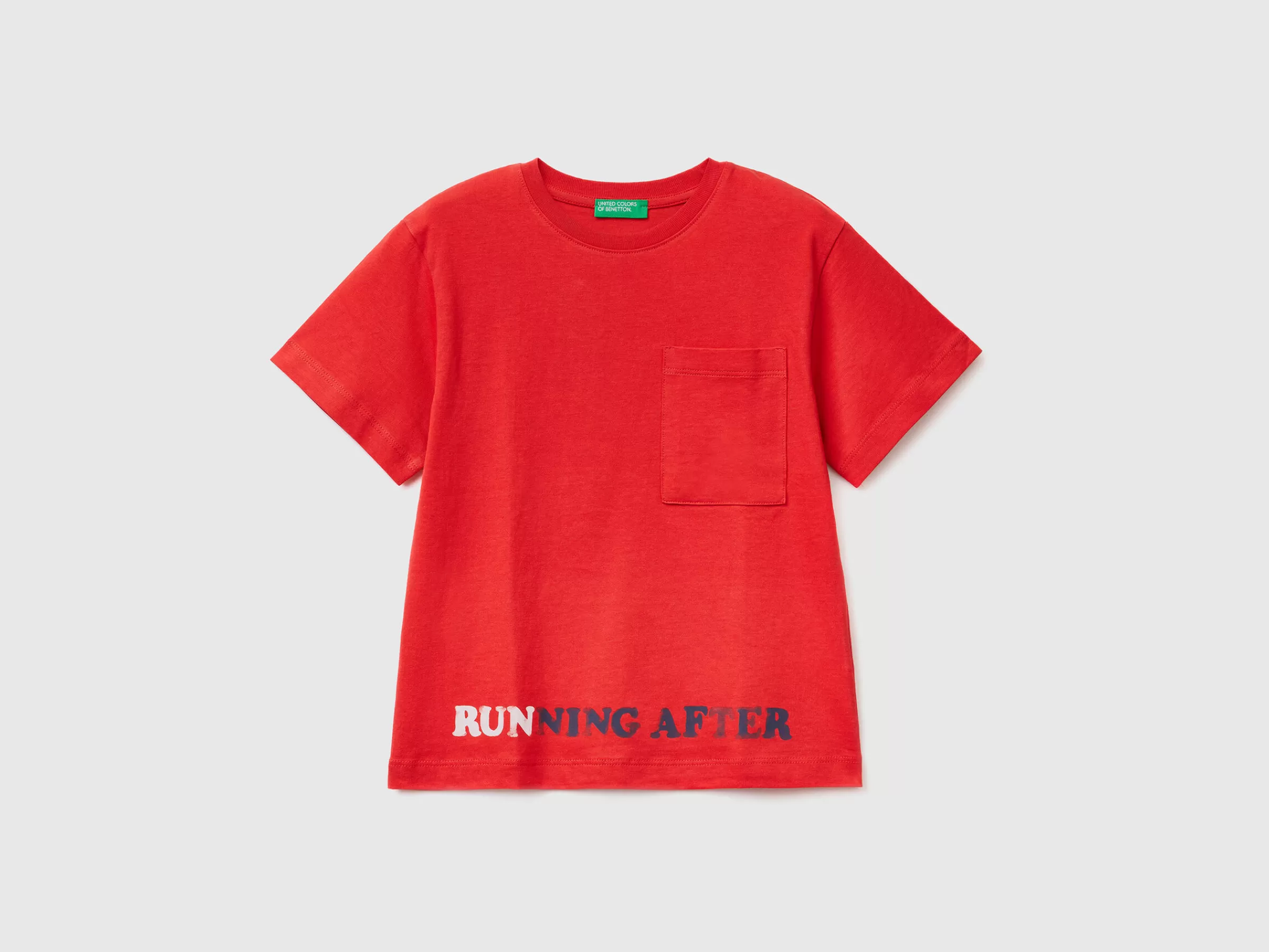 T-Shirt Com Estampa A Frente E Atras^Benetton Hot