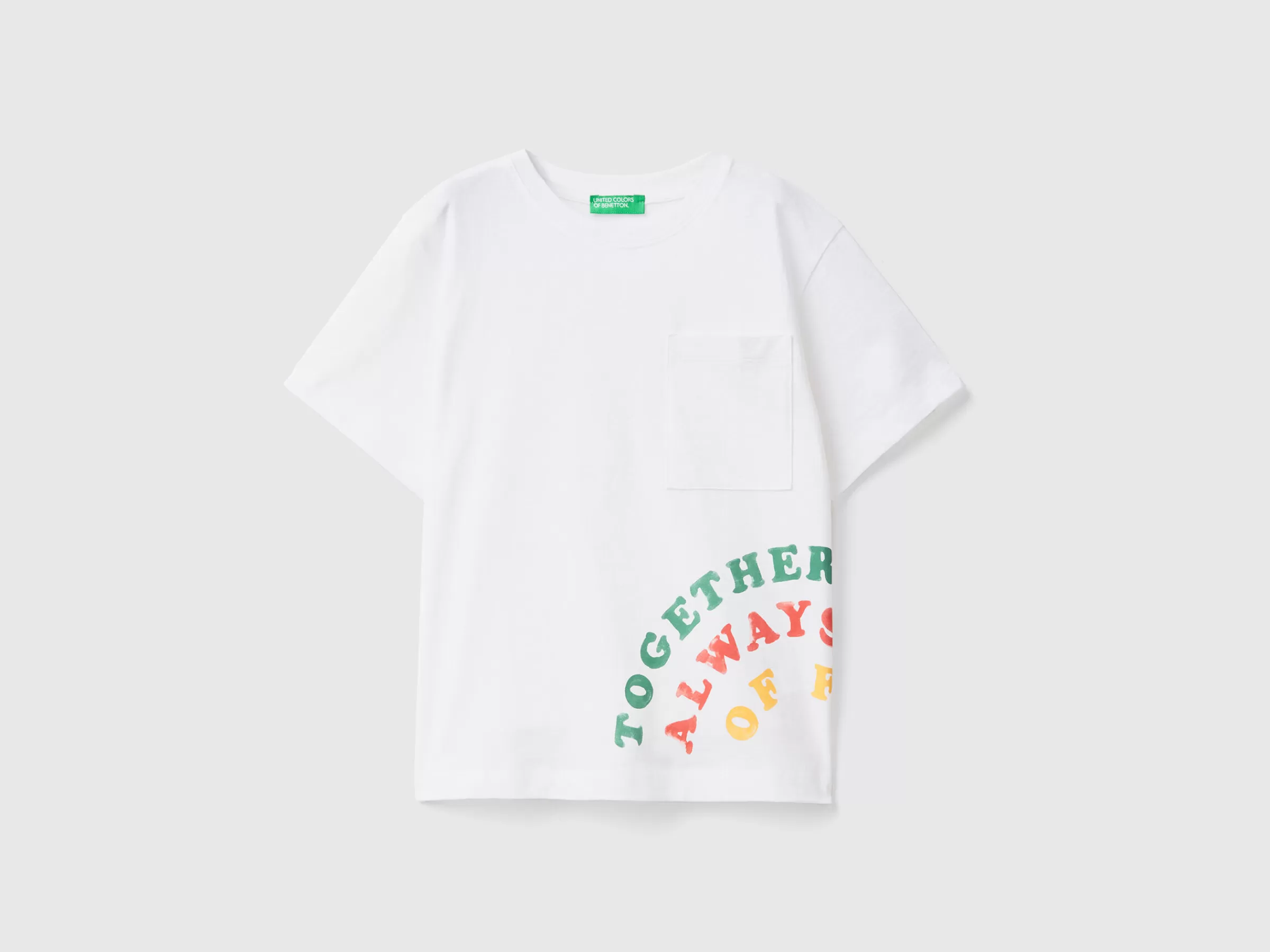 T-Shirt Com Estampa A Frente E Atras^Benetton Sale