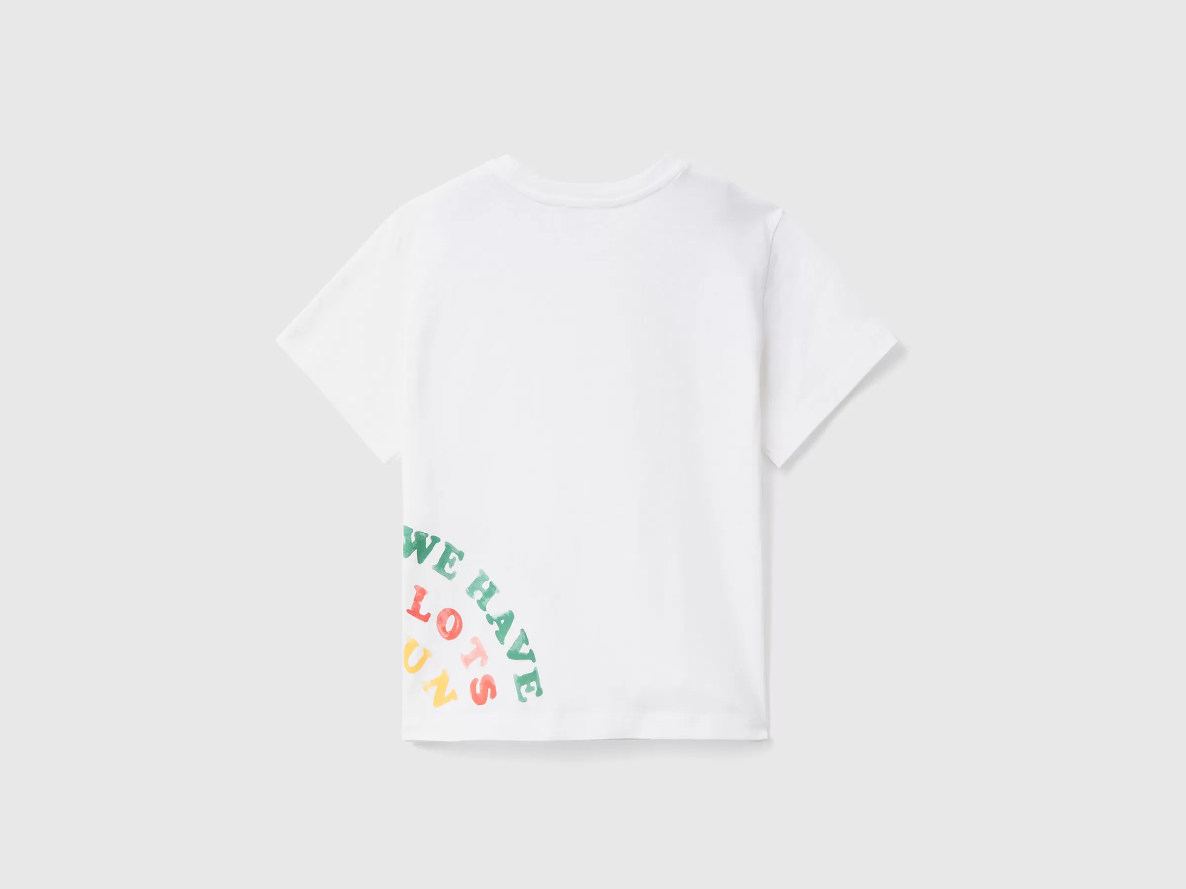 T-Shirt Com Estampa A Frente E Atras^Benetton Sale