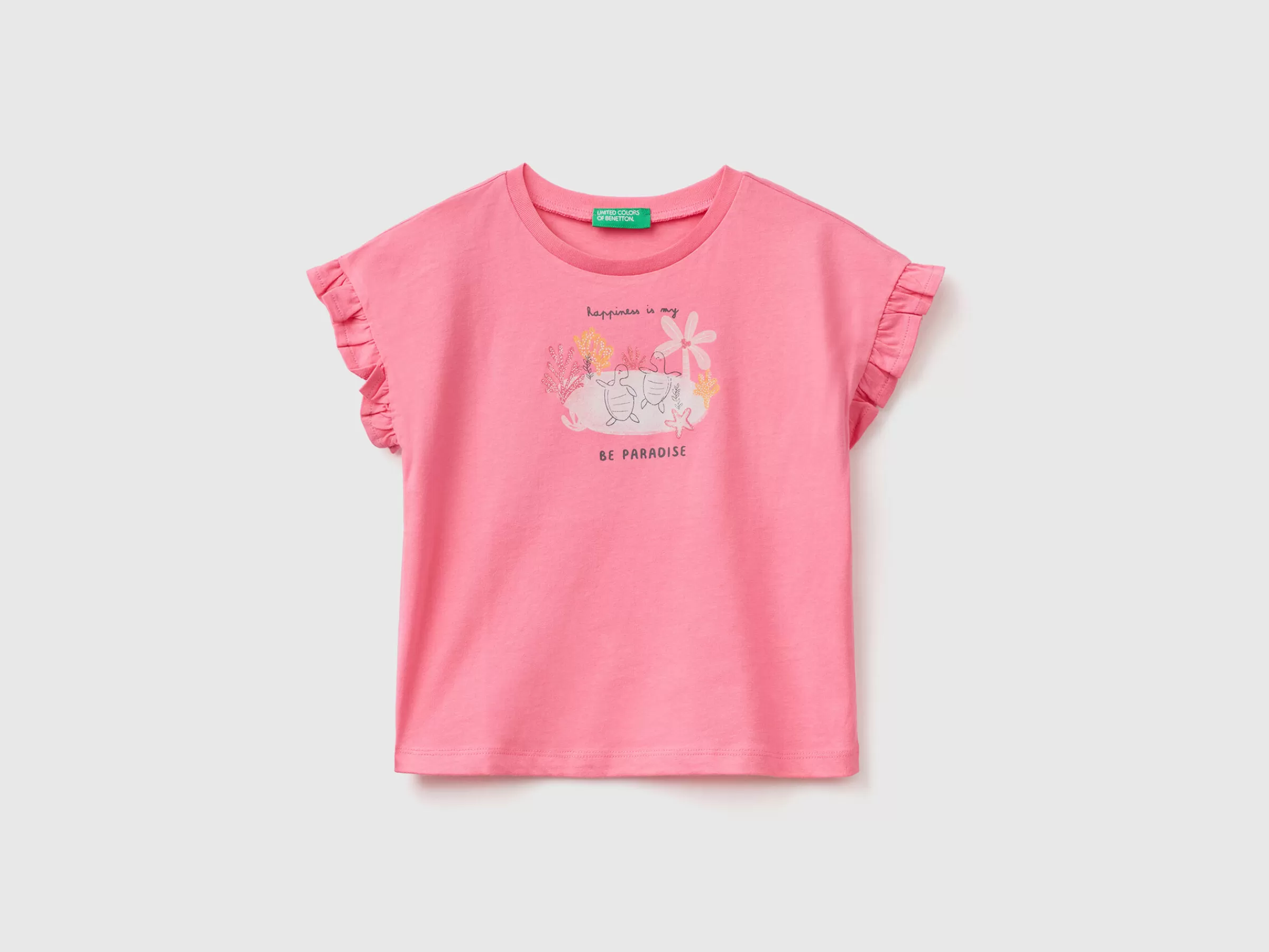 T-Shirt Com Estampa Aquarela^Benetton Store