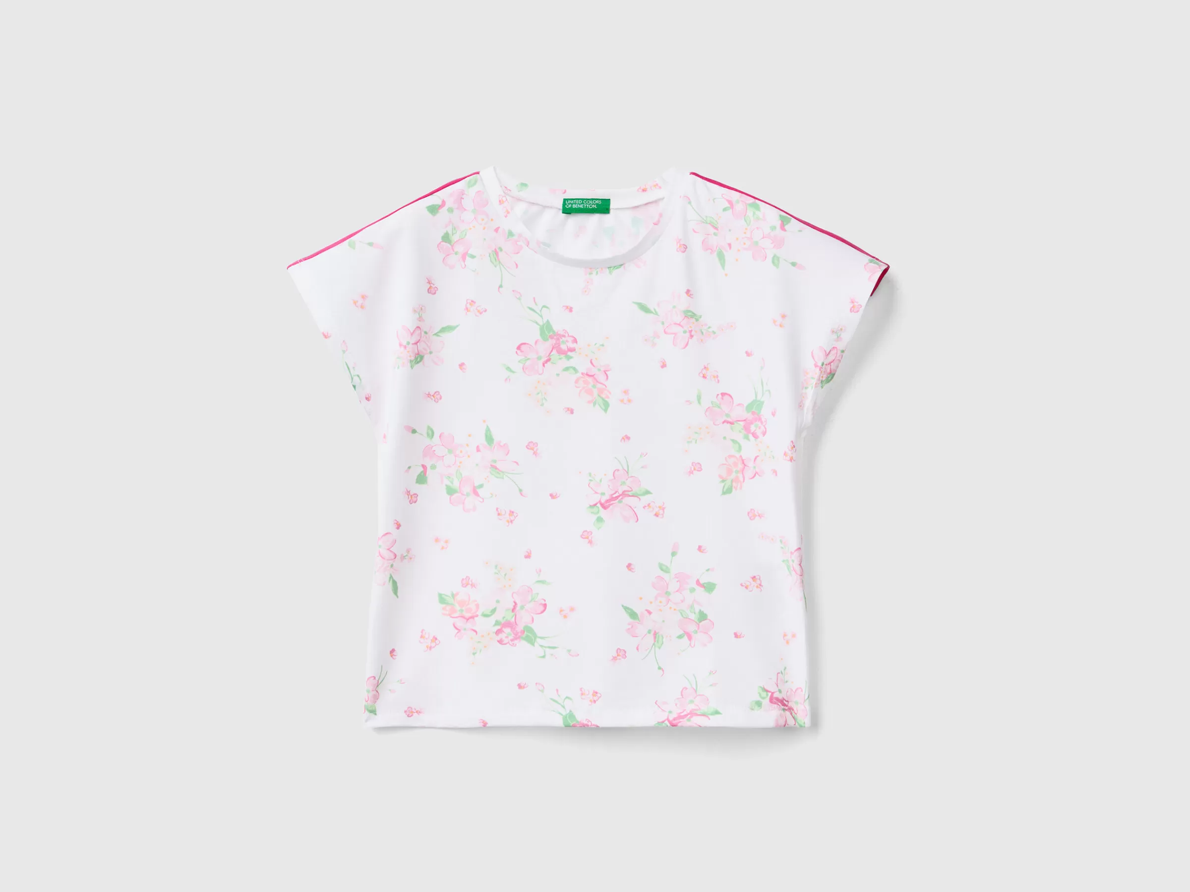 T-Shirt Com Estampa As Flores^Benetton Hot