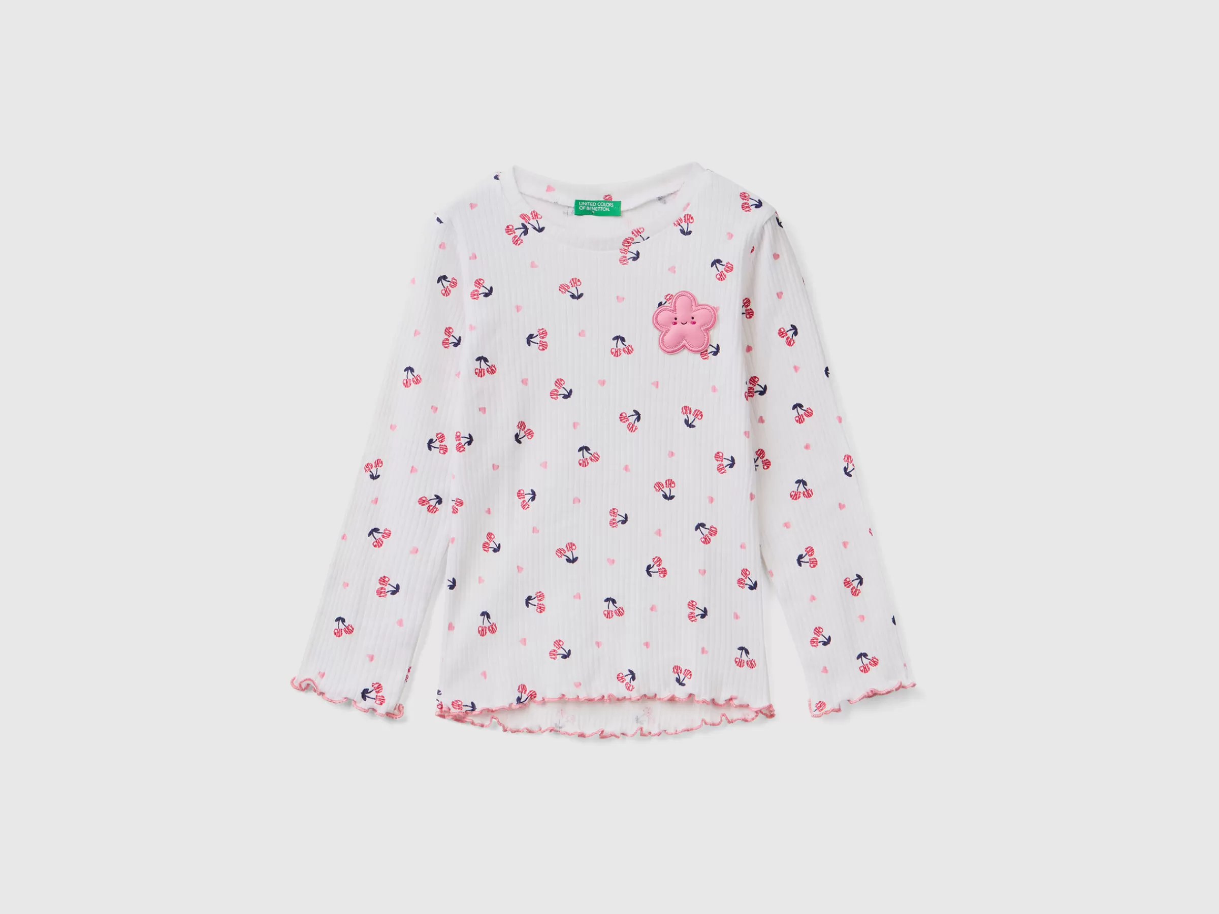 T-Shirt Com Estampa De Cerejas^Benetton Cheap