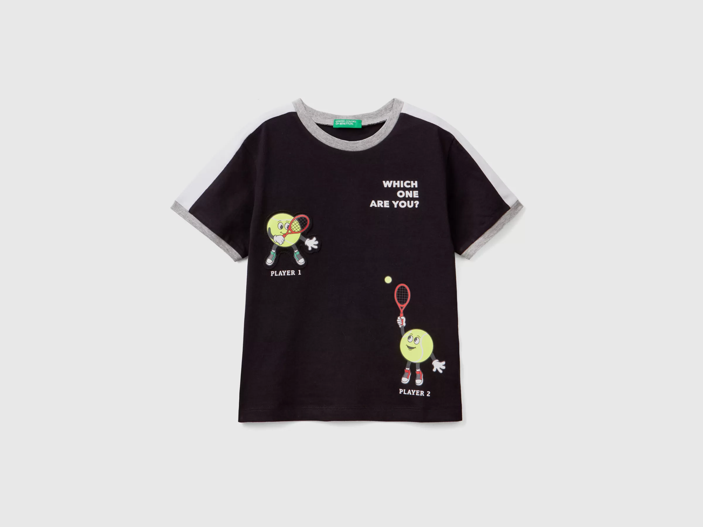 T-Shirt Com Estampa E Patch^Benetton Cheap