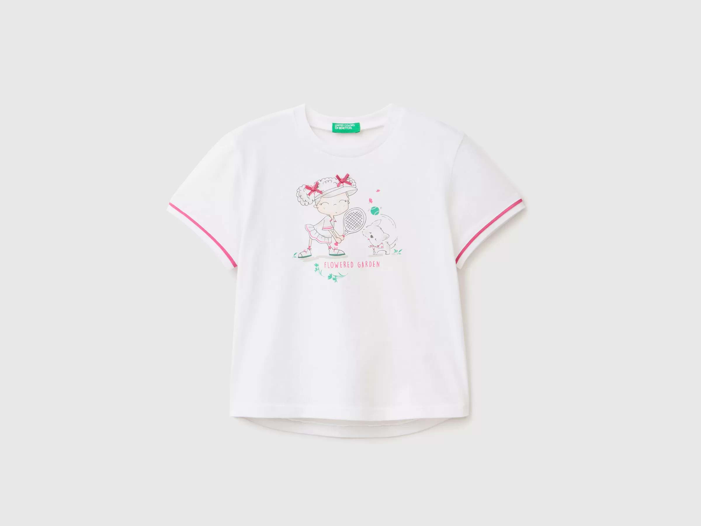 T-Shirt Com Estampa E Patch^Benetton Cheap