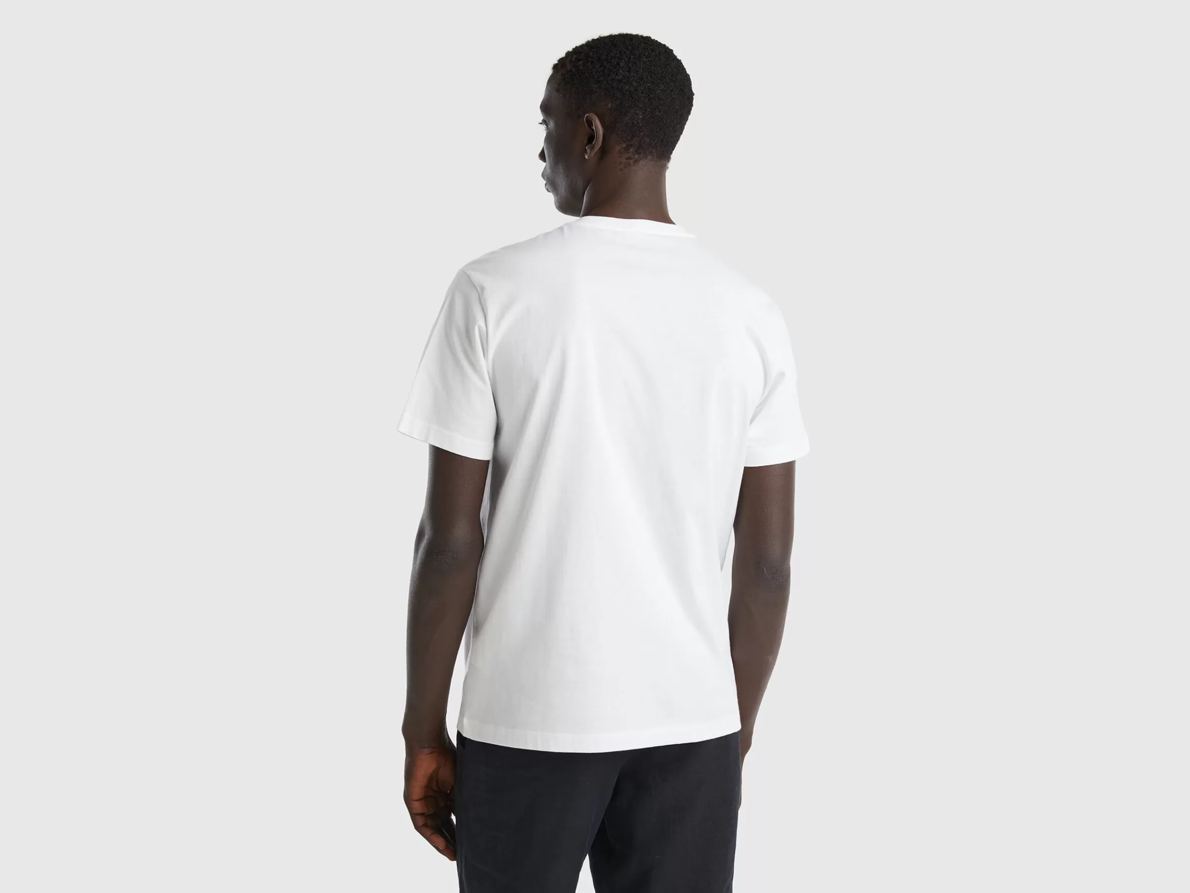 T-Shirt Com Estampa Em Algodão Puro^Benetton Clearance