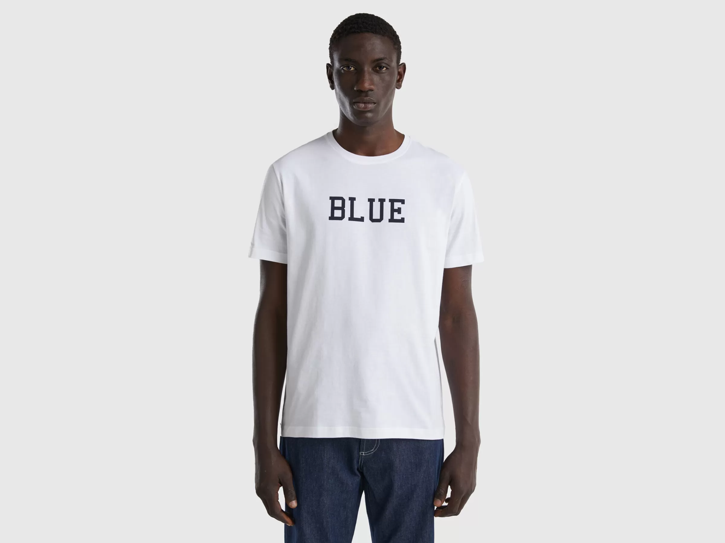 T-Shirt Com Estampa Lettering^Benetton Online