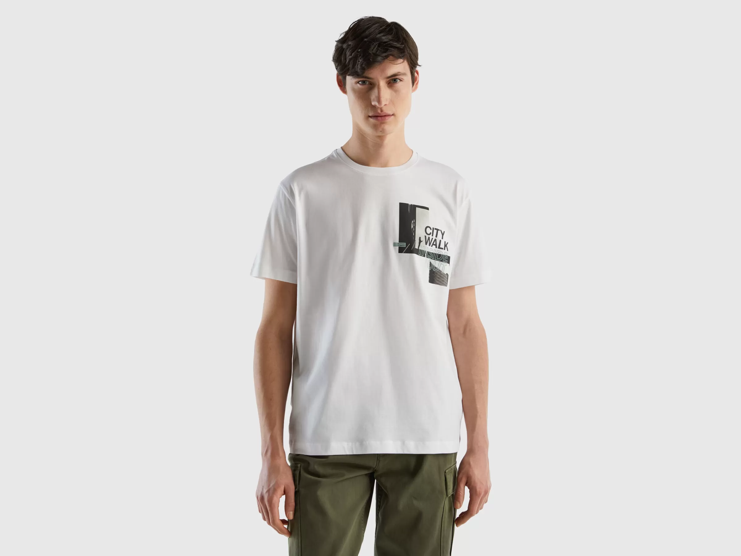 T-Shirt Com Estampado Fotografico^Benetton Online