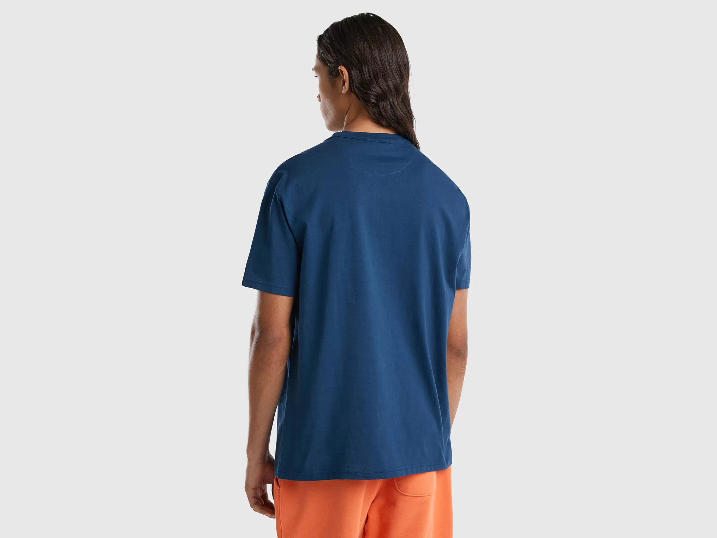 T-Shirt De Gola Redonda Com Estampa^Benetton Best