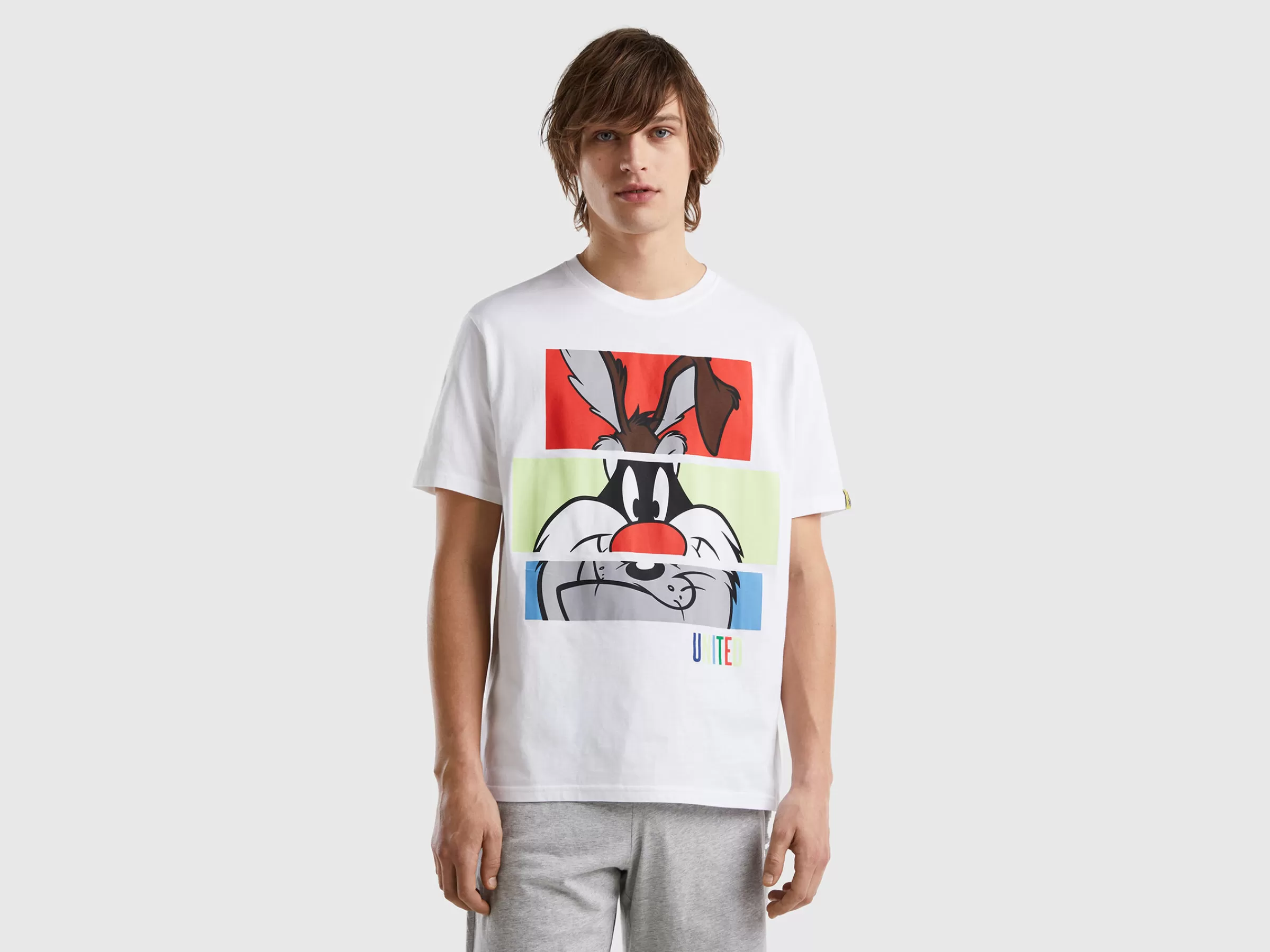 T-Shirt De Gola Redonda Looney Tunes^Benetton Online