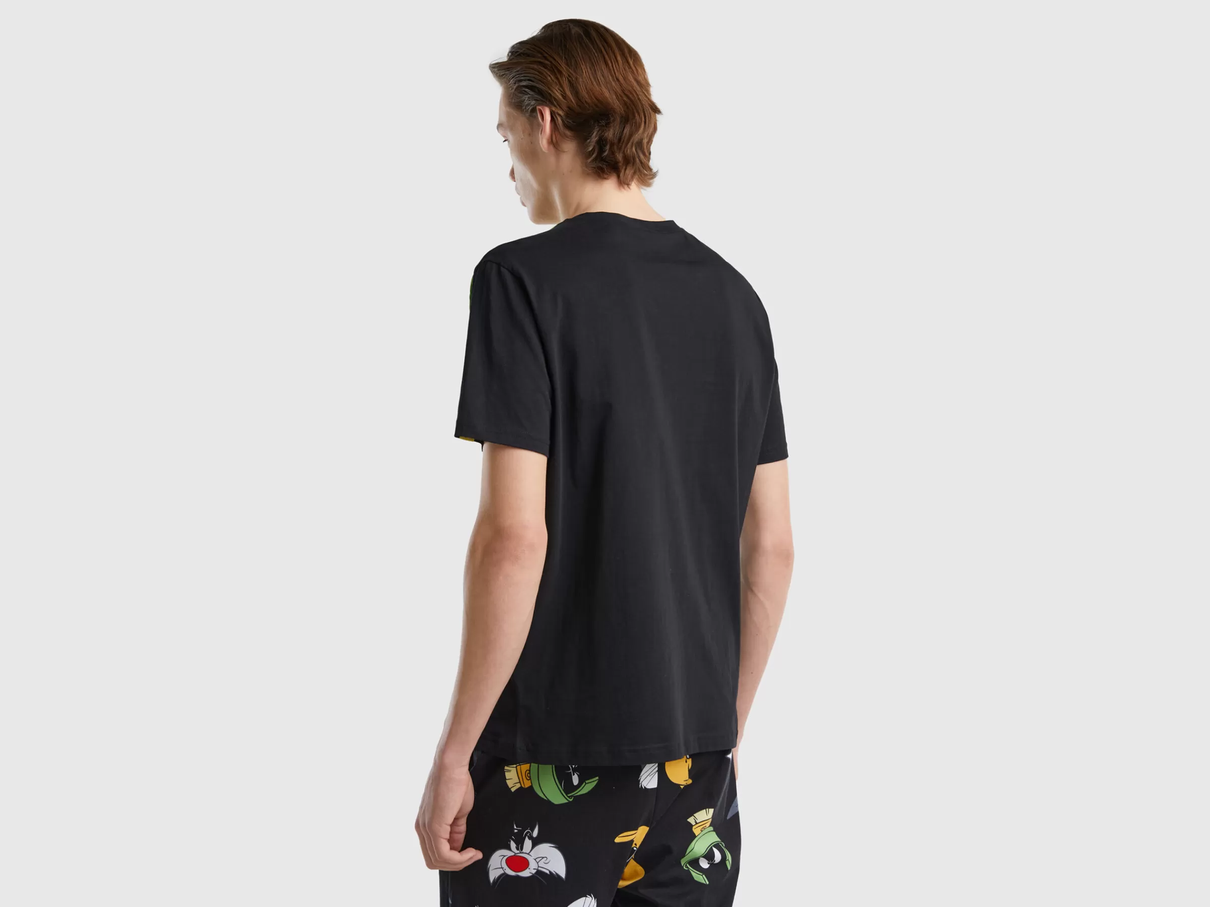 T-Shirt De Gola Redonda Looney Tunes^Benetton Cheap