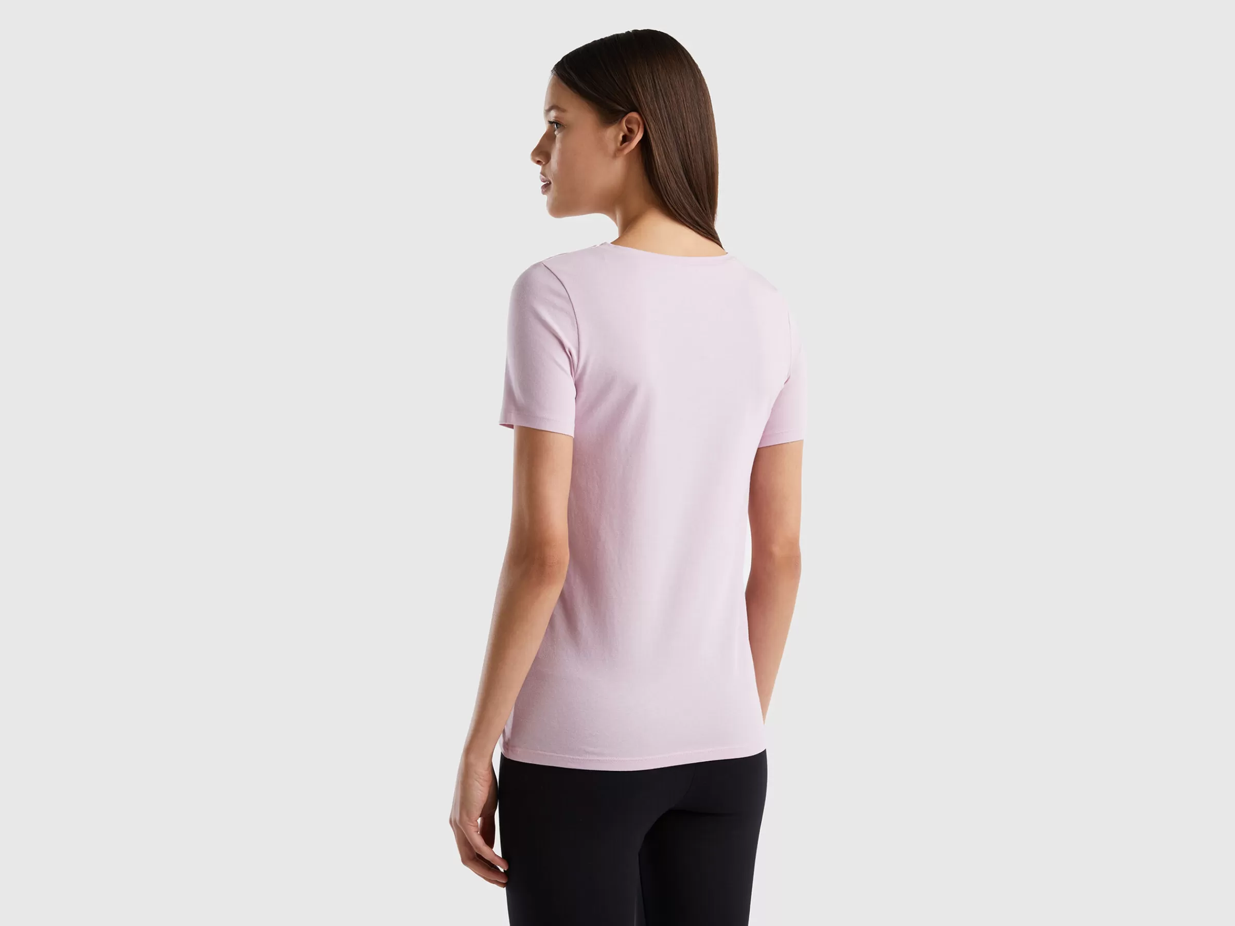 T-Shirt Em Algodão Organico Super Stretch^Benetton Clearance