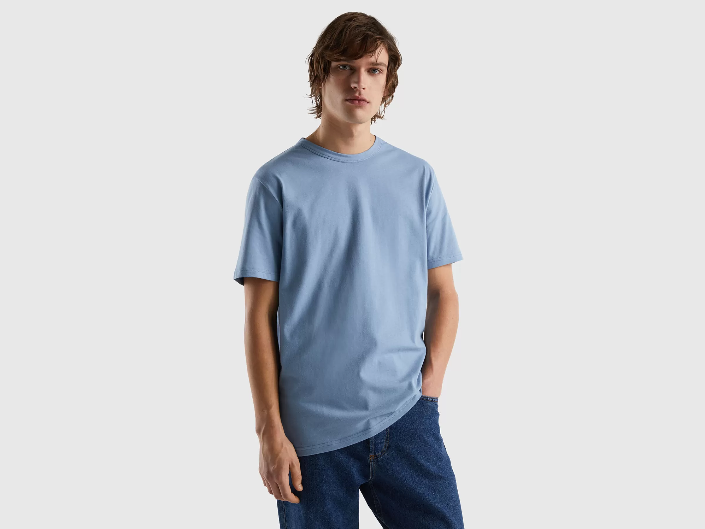 T-Shirt Em Algodão Quente^Benetton Cheap