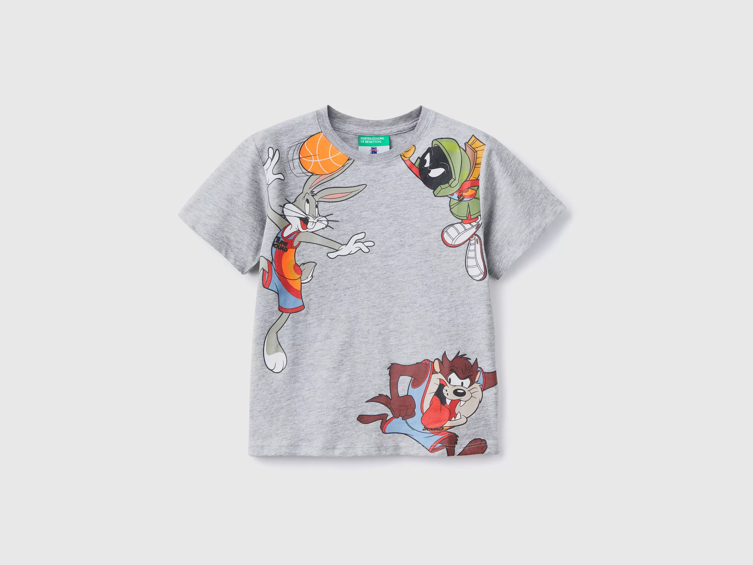 T-Shirt Space Jam Com Manga Curta^Benetton Store