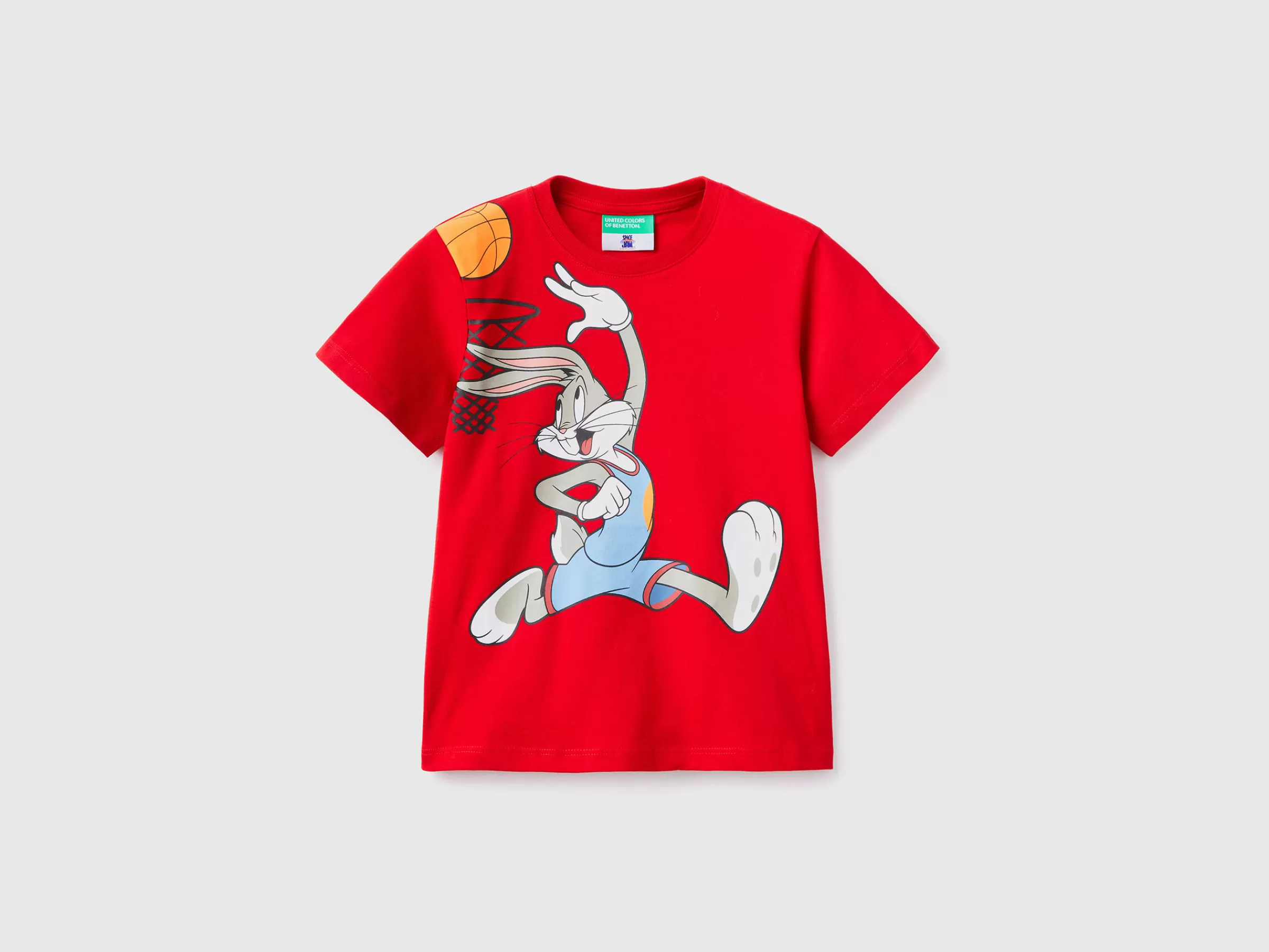 T-Shirt Space Jam Com Manga Curta^Benetton Store