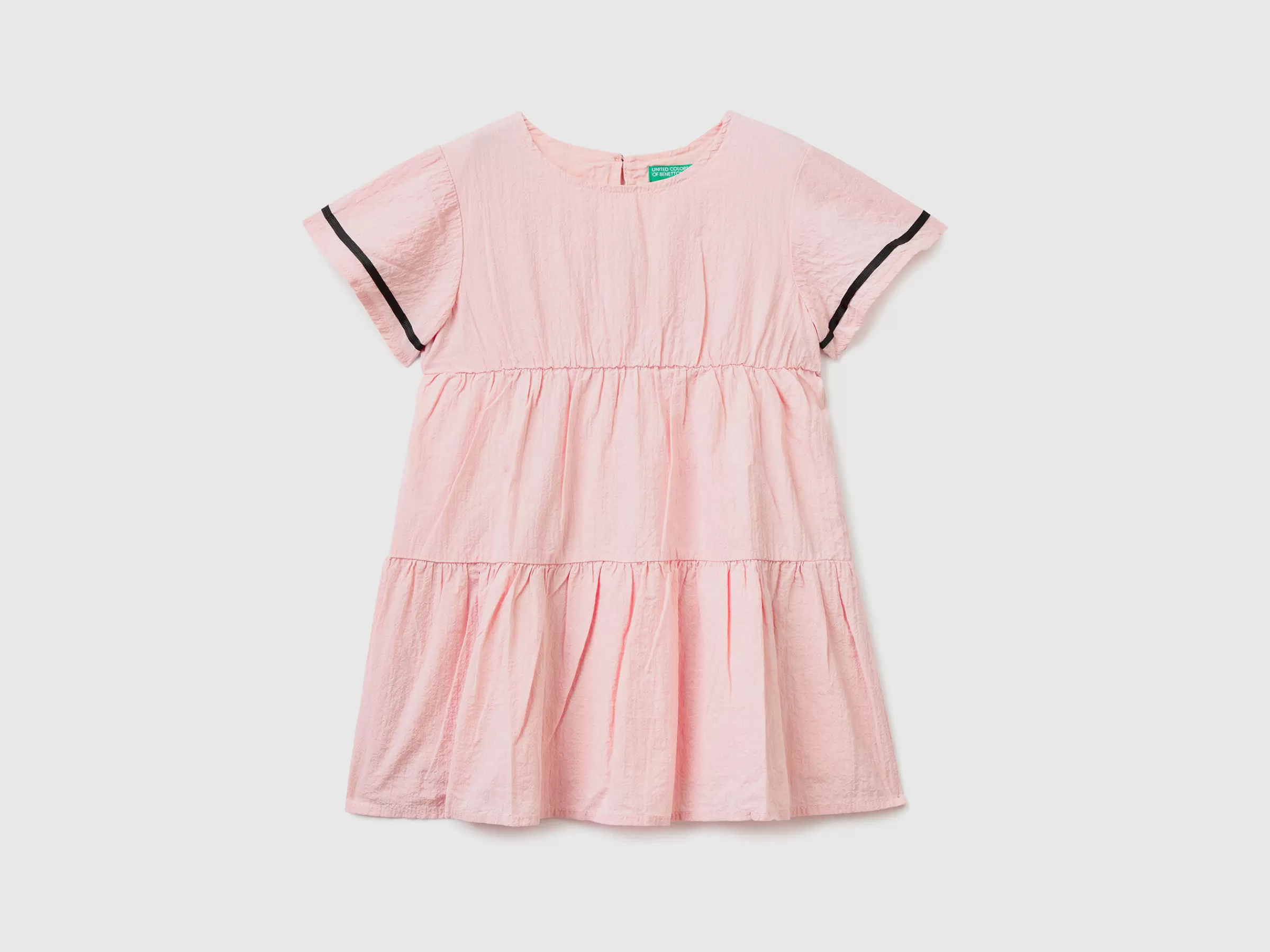 Vestido Curto Com Folhos^Benetton Shop