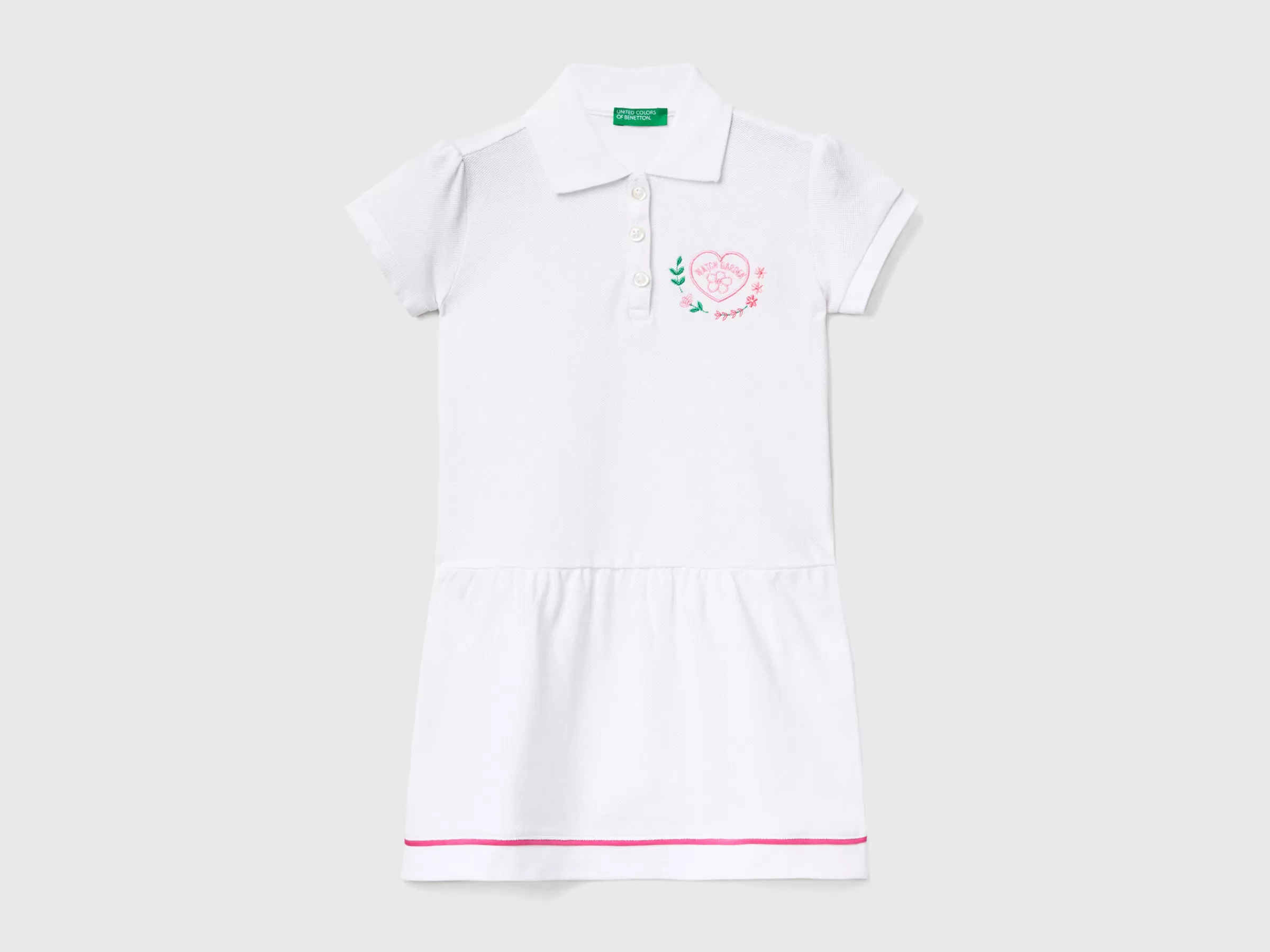 Vestido Curto Estilo Polo^Benetton Cheap