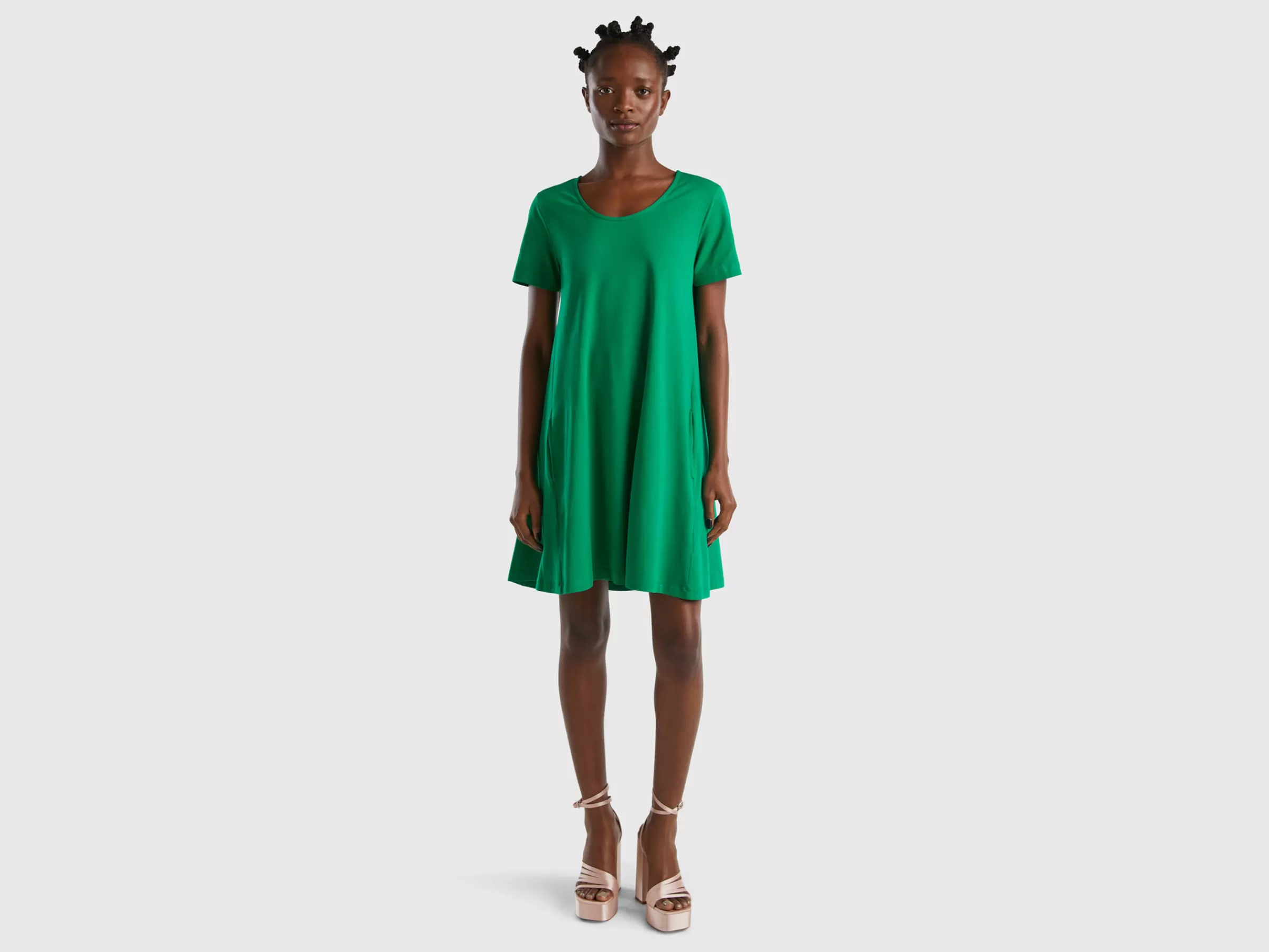 Vestido Curto Evase^Benetton Discount